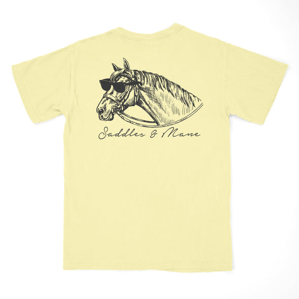 Saddles & Mane showtime horse tshirt - equestrian outfitter